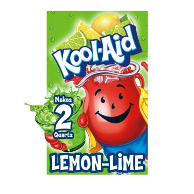 Kool-Aid Unsweetened Lemon Lime Artificially Flavored Powdered Soft Drink Mix, 0.13 oz Packet (Pack of 48)