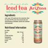 Arizona Peach Iced Tea, Pack of 12 x 500ml Cans, Black Tea with Peach Juice, No Artificial Colours or Preservatives view 2