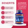 Zipvit Glucosamine and Chondroitin High Strength with Glucosamine Sulphate 1500mg, Marine Chondroitin 1200mg and Vitamin C, Joint Care Supplements for Men and Women, 120 Capsules view 2