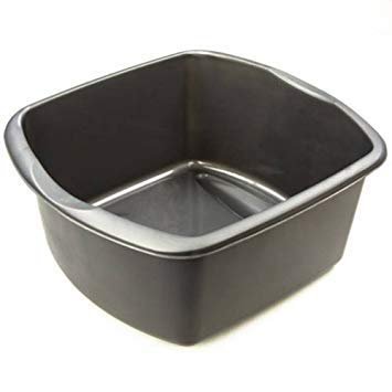 Addis Small Rectangular Washing Up Bowl Metallic by Addis