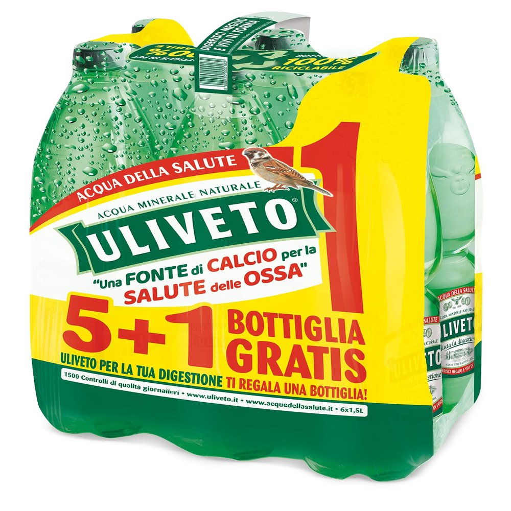 MINERAL WATER EFF. OLIVE TREE L.1,5 X 6BT