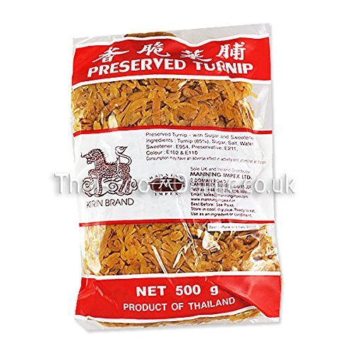 Authentic Thai Sliced Preserved Turnip (Radish) Strips