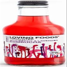 Loving Foods *Organic & Made in the UK* Blueberry & Lavender Kombucha (330ml) Raw, Unpasteurised & Bursting with Beneficial Live Bacteria (12 x Bottles)
