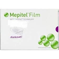 Mepitel Film Dressings X 10 , 6.5 x 7cm Gentle,Transparent ,Breathable