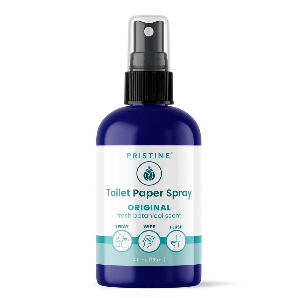 Pristine Toilet Paper Spray: As Seen on Shark Tank, The Planet Friendly, More Natural Alternative to Flushable Wet Wipes - Original 118ml