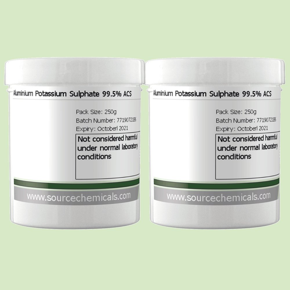 Aluminium Potassium Sulphate 2 x 250g Including Delivery
