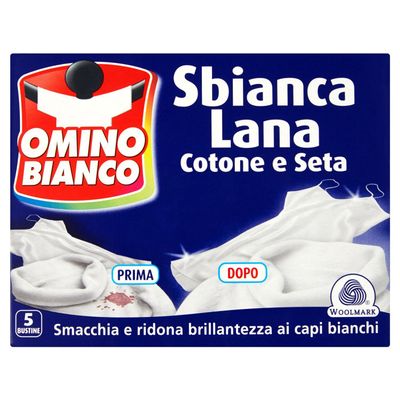 Omino Bianco - Bleaches Wool, Cotton and Silk, Powder - 100g - [pack of 24]