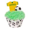 24 Toppers + 12 Cases + Sprinkles Perfectly Cut Australia Football Kit by CDA Products 201-426-K view 1