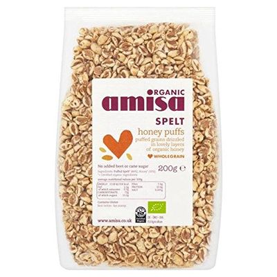 Amisa Organic Spelt Honey Puffs 200g