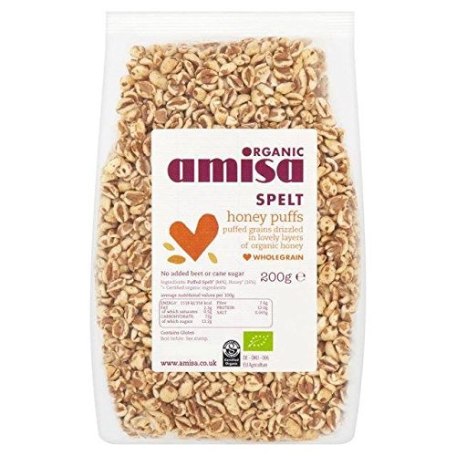Amisa Organic Spelt Honey Puffs 200g
