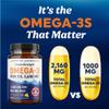 Triple Strength Omega 3 Fish Oil 3600 mg | EPA & DHA | Over 2100mg Omega-3 Fatty Acids | 1300mg EPA + 860mg DHA | Best Essential Fatty Acids | Premium Wild Caught & Burpless Fish Oil | 120 Ct view 4
