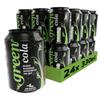 Green Cola Zero Calorie Soft Drink  Sugar-Free Fizzy Drinks with Stevia & Natural Caffeine  No Aspartame, Low Calorie Cans of Pop 24 Pack (330ml x 24) view 1