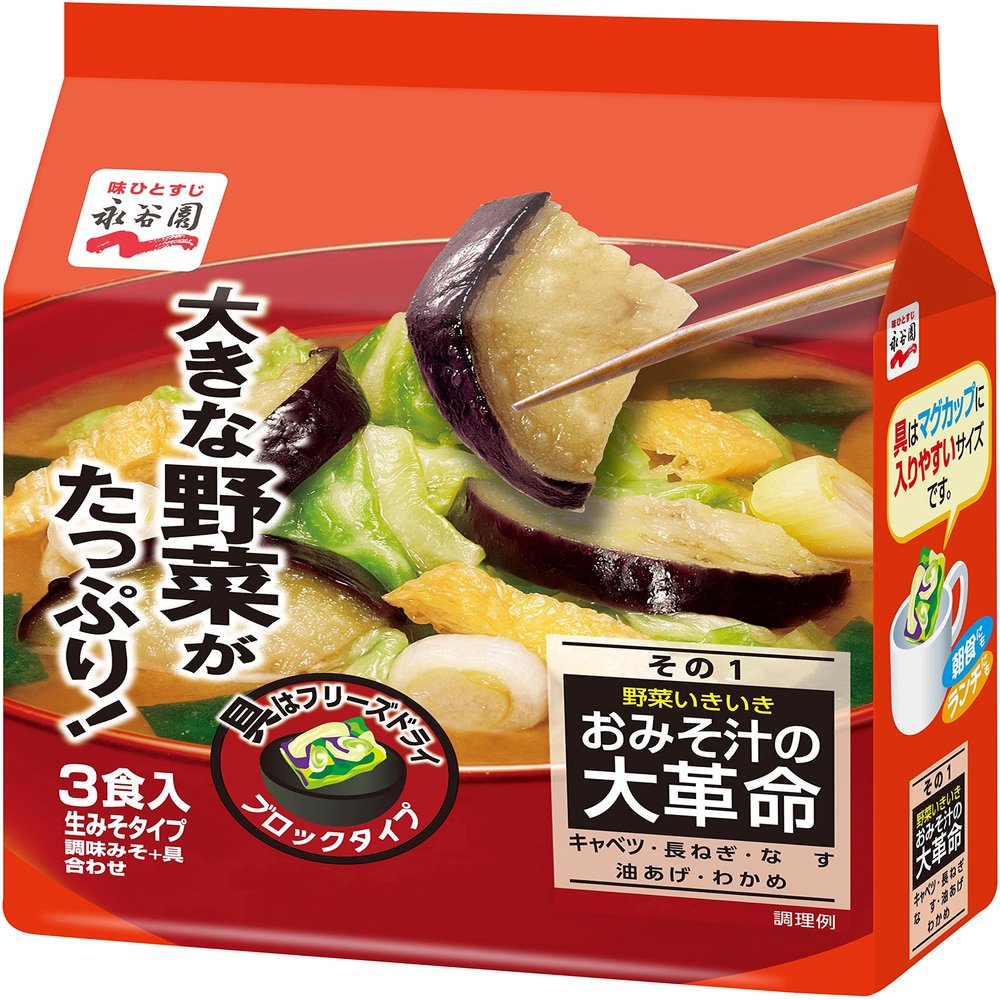 Nagatanien Miso Soup Vegetables 3 Meals  10 Japan