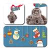 ButtonChocs Christmas Chocolate Santa. Belgian Milk Chocolate Gift for Christmas. view 2