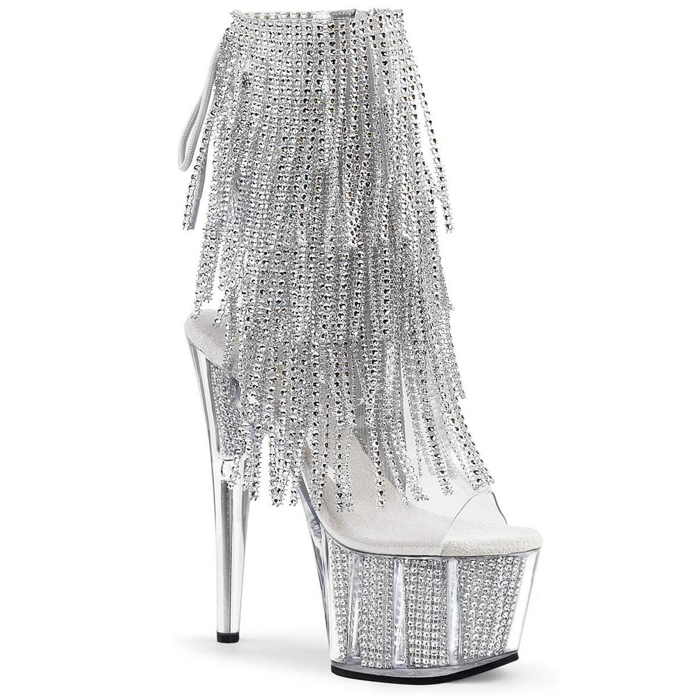Pleaser ADORE-1017SRS Clr-SLV RS/SLV SRS UK 3 (EU 36)