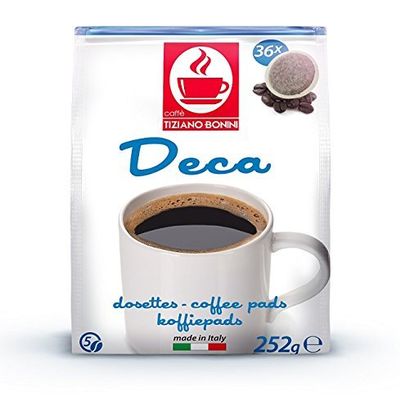 Bonini Coffee Pads for Senseo - Deca 2 x 36 Pods decaffeinated (72 Pods, 504g)