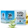 FreshExit Flushable Hemorrhoid Wipes  36 Count  Individually Wrapped with Witch Hazel & Aloe Vera, Large Discreet Travel Wipes for Adults, Soothing & Gentle on Skin view 1