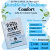 FreshExit Flushable Hemorrhoid Wipes  36 Count  Individually Wrapped with Witch Hazel & Aloe Vera, Large Discreet Travel Wipes for Adults, Soothing & Gentle on Skin view 2