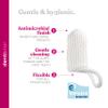 dentistar Dental Care Finger Baby Toothbrush Soft Teeth and Gum Cleaning for Babies 0-12 Months - Reusable Teething Wipes & Antibacterial Oral Care - BPA Free - Made in Germany view 2
