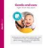 dentistar Dental Care Finger Baby Toothbrush Soft Teeth and Gum Cleaning for Babies 0-12 Months - Reusable Teething Wipes & Antibacterial Oral Care - BPA Free - Made in Germany view 3