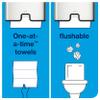 Tork Xpress Flushable Multifold Hand Towels 129089 - H2 Advanced Folded Paper Towels for Dispenser - Absorbent, Tear Resistant, 2-Ply, White - 21 x 200 Sheets view 4
