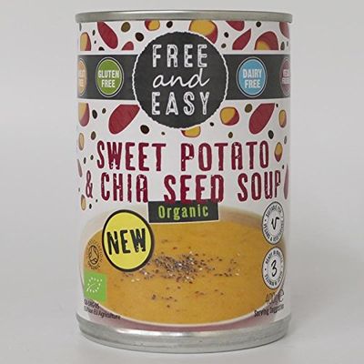 Free & Easy Free & Easy Organic Sweet Potato & Chia Seed Soup 400g-6 Pack