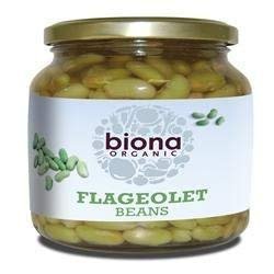 Organic Flageolet Beans - in Glass Jars 350g by Biona
