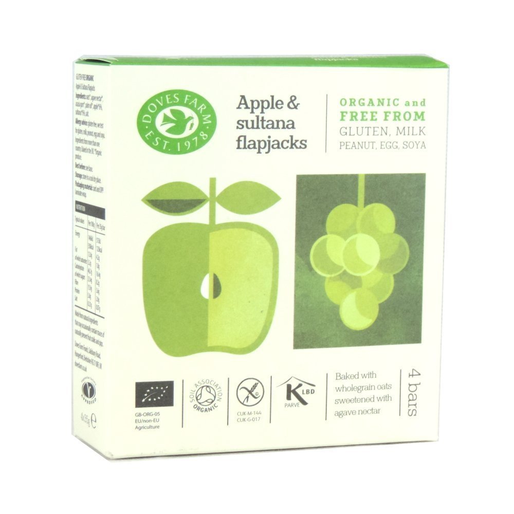 Doves Farm | Apple & Sultana Flapjack | 1 X 4 X 35G