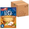 Batchelors Cup a Soup Chicken & Leek Instant Soup Sachets, 86 g Box (Pack of 9 Boxes - Each Contains 4 Sachets) view 1