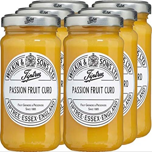 Wilkin & Sons Tiptree Case of Passion Fruit Curd / 312g x 6 Jars / Suitable for Vegetarian, Coeliac Diets