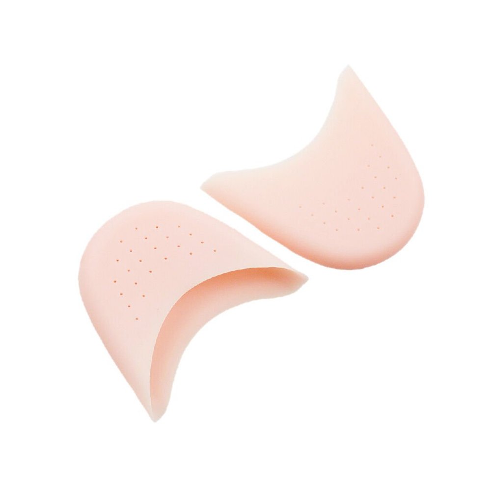 1Pair Silica gel Front Toe Caps Pad for Pointed Shoes Pain Relief Soft Gel Pointe Protector Pads Toe Cap for Pointed Ballet Shoes Pain Relief (Skin)