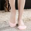 1Pair Silica gel Front Toe Caps Pad for Pointed Shoes Pain Relief Soft Gel Pointe Protector Pads Toe Cap for Pointed Ballet Shoes Pain Relief (Skin) view 2