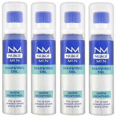 x4 Nuage Men Shaving Oil with Mentol 25ml