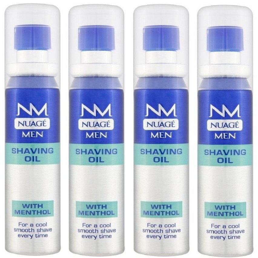 x4 Nuage Men Shaving Oil with Mentol 25ml