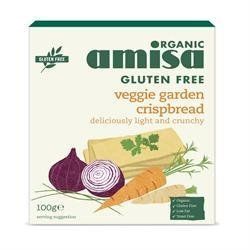 Amisa Gluten Free Veggie Garden Crispbread Organic 100g by Amisa