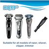 HQRP 3-pack Cleaning Brush Compatible with Philips Norelco QG3385 XA525 YS524 AT895 PT724 AT790 AT810 AT815 1190XD AT895 1255X HQ6710 HQ6725 HQ6730 RQ1062 HQ817 Electric Shaver, Trimmer + HQRP Coaster view 4