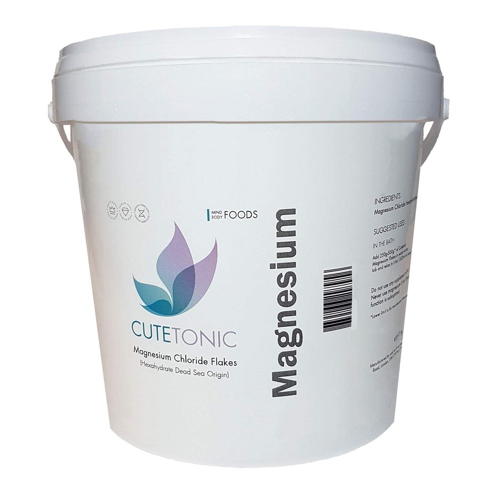 Cutetonic Ultra Pure Magnesium Chloride Flakes, Dead Sea Origin (1KG)