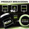 BCAA Amino Acid Tablets - 3000mg per Serving - 425 Vegan Tablets not Capsules or Powder - Supplement with Vitamin B6 2:1:1 - Made in The UK - Xellerate Nutrition view 3
