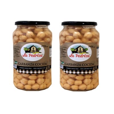 Spanish Cooked Chickpeas - Garbanzos - Pack of 2 x 560gr