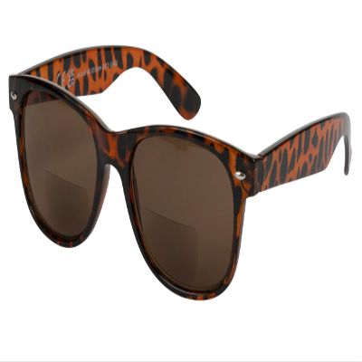 I-Sential Bifocal Reading Sunglasses Sun Readers Tinted Glasses Retro Tortoise Brown Frame Mens Womens Classic With Case +2.00