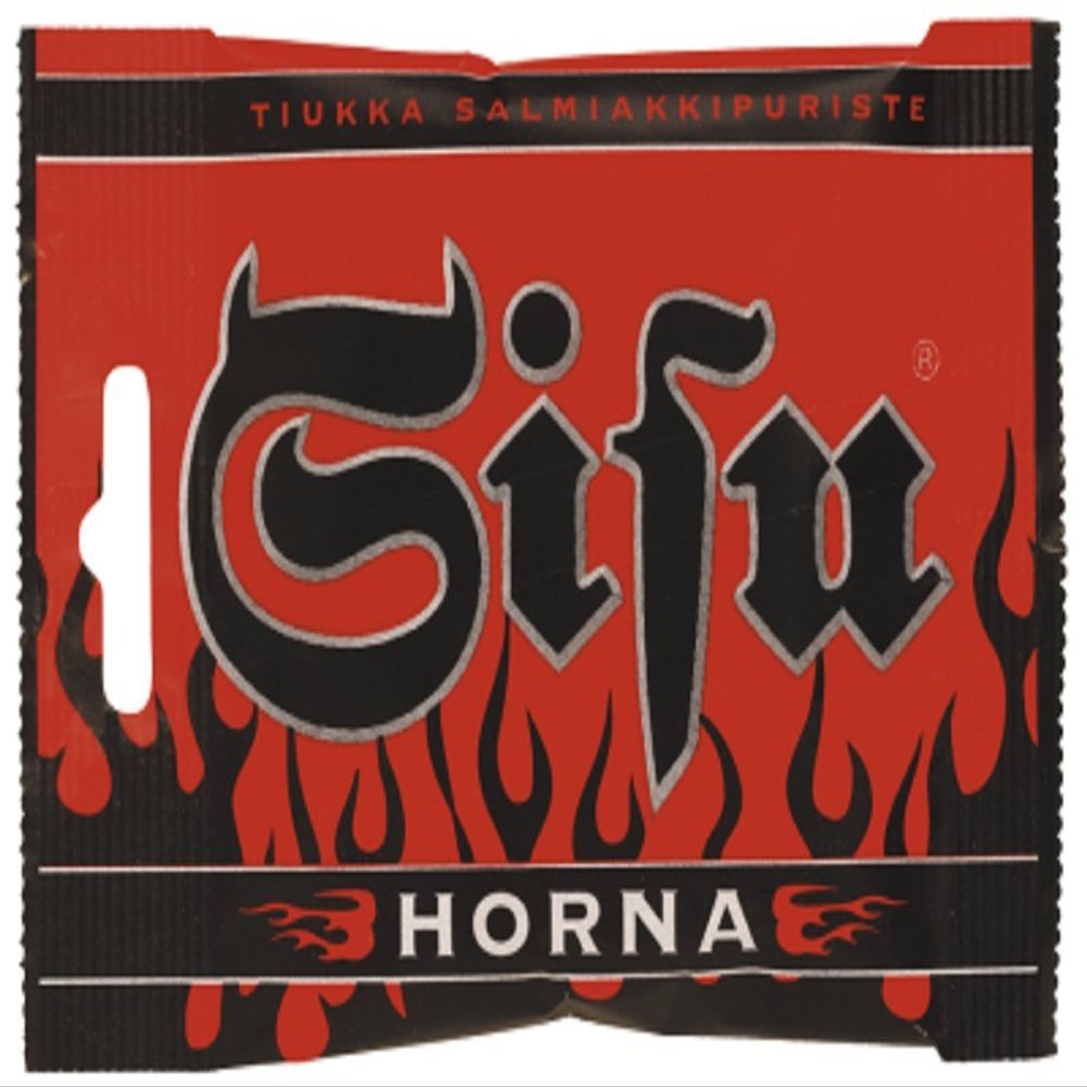 20 Bags x 40g of Leaf Sisu Horna - Original - Finnish - Salty Licorice - Salmiak - Pastilles - Lozenges - Drops - Dragees - Candies - Sweets