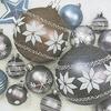 20 Napkins 33 x 33 cm Snowflake Baubles view 1