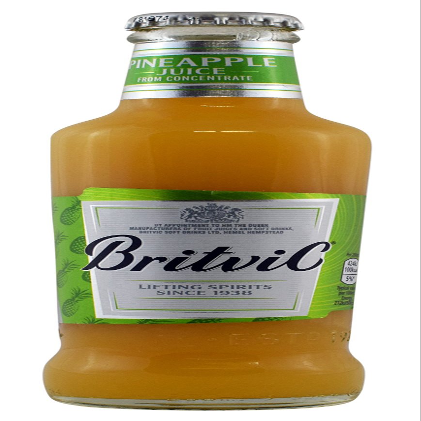 Britvic Pineapple Juice From Concentrate - 24 x 200ml