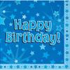 Oaktree UK Happy Birthday Blue 33cm x 33cm 3-ply Napkins 16pcs view 1