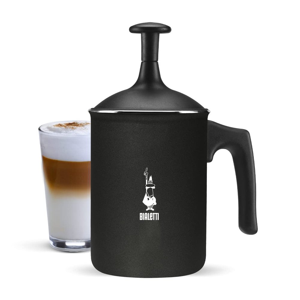 Bialetti Tuttocrema Aluminium, Black, 6 Cups, 1L, 30 x 20 x 15 cm