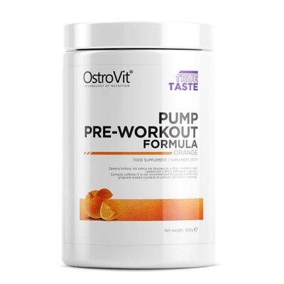 OstroVit PUMP Pre-Workout Formula 500 g NEW FORMULA - Orange