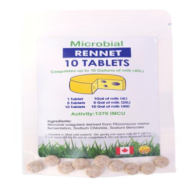 10 x Cuajo RENNET Tablets For any type of cheese 1 Tablet Coagulates 1 Gallon of Milk