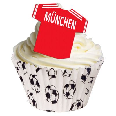 Pack of 12 Perfectly Cut Munchen Football Toppers by CDA Products 201-344