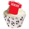 Pack of 12 Perfectly Cut Munchen Football Toppers by CDA Products 201-344 view 1