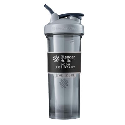 Blender Bottle Pro32 Tritan | Protein Shaker Cup| Diet Shaker| Water Bottle | with Blender Ball | 940ml - pebble